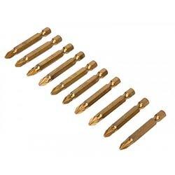 BlueSpot Tools Titanium Coated Screwdriver Bits PZ2x50mm (Pack 10) on Productcaster.