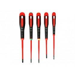 Bahco BE-9871SL ERGO Slim VDE Insulated Screwdriver Set, 5 Piece on Productcaster.