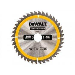 DEWALT Portable Construction Circular Saw Blade 190x30mmx40T on Productcaster.