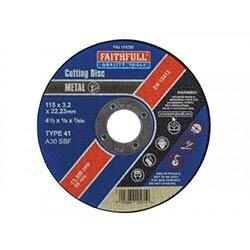 Faithfull Metal Cut Off Disc 115x3.2x22.23mm on Productcaster.