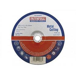 Faithfull Depressed Centre Metal Cutting Disc 230x3.2x22.23mm on Productcaster.