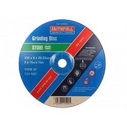 Faithfull Depressed Centre Stone Grinding Disc 230x6x22.23mm on Productcaster.