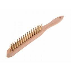 Faithfull 680/B2 Brass Wire Scratch Brush - 2 Row on Productcaster.