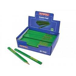 Faithfull Carpenter's Pencils - Green / Hard (Display 80) on Productcaster.