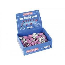 Faithfull Mini Grinding Wheel Assortment, 50 Piece on Productcaster.