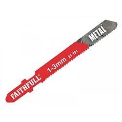 Faithfull 8009-HSS Metal Cutting Jigsaw Blades Pack of 5 T118A on Productcaster.