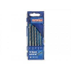 Faithfull Standard Masonry Drill Set, 5 Piece 5-7mm on Productcaster.