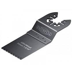 Faithfull Multi-Function Tool CrV Flush Cut Wood Blade Ground Side Set 34mm on Productcaster.