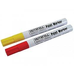 Faithfull Paint Marker Pen Yellow & Red (Pack 2) on Productcaster.