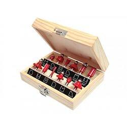 Faithfull 1/4in TCT Router Bit Set, 12 Piece on Productcaster.