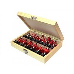 Faithfull 1/2in TCT Router Bit Set, 15 Piece on Productcaster.