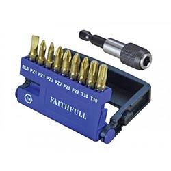 Faithfull Diamond Bit Set S2 Torsion, 10 Piece on Productcaster.