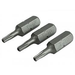 Faithfull Security S2 Grade Steel Screwdriver Bits T10Sx25mm (Pack 3) on Productcaster.