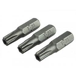 Faithfull Security S2 Grade Steel Screwdriver Bits T30Sx25mm (Pack 3) on Productcaster.