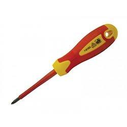 Faithfull VDE Soft Grip Screwdriver Pozidriv Tip PZ1x80mm on Productcaster.