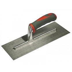 Faithfull Plasterer's Finishing Trowel Stainless Steel Soft Grip Handle 13x5in on Productcaster.