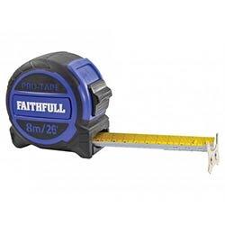 Faithfull Pro Tape Measure 8m/26ft (Width 32mm) on Productcaster.