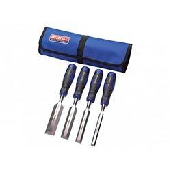 Faithfull Soft Grip Chisel Set + Chisel Roll, 4 Piece on Productcaster.