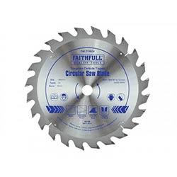 Faithfull TCT Circular Saw Blade 190x16mmx24T POS on Productcaster.