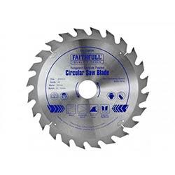 Faithfull TCT Circular Saw Blade 200x30mmx24T POS on Productcaster.