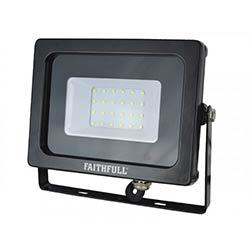 Faithfull SMD LED Wall Mounted Floodlight 20W 1600 lumen 240V on Productcaster.