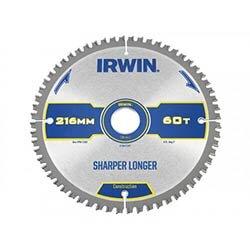 IRWIN Construction Mitre Circular Saw Blade 216x30mmx60T ATB/Neg on Productcaster.