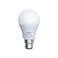 Link2Home Wi-Fi LED BC (B22) Opal GLS Dimmable Bulb, White + RGB 800 lm 9W on Productcaster.