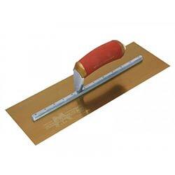 Marshalltown MPB145GSD Pre-Worn PermaShape Finishing Gold S/S Trowel DuraSoft 14x5in on Productcaster.