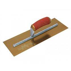 Marshalltown MPB165GSD Pre-Worn PermaShape Finishing Gold S/S Trowel DuraSoft 16x5in on Productcaster.