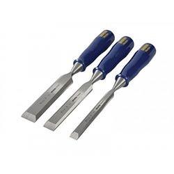 IRWIN M444 Bevel Edge Chisel Blue Chip Handle Set, 3 Piece on Productcaster.