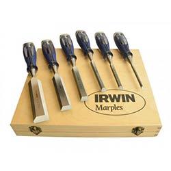 IRWIN M750 Splitproof Pro Bevel Edge Chisel Set, 6 Piece on Productcaster.