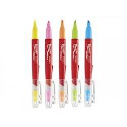 Milwaukee INKZALL Highlighter Assorted Colours (Pack 5) on Productcaster.