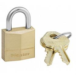 MASTER LOCK 20mm wide solid brass body padlock on Productcaster.