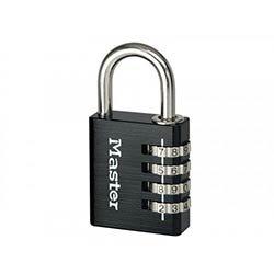 Master Lock Black Finish 40mm 4-Digit Combination Padlock on Productcaster.