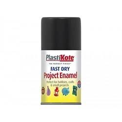 PlastiKote Fast Dry Enamel Aerosol Gloss Black 100ml on Productcaster.