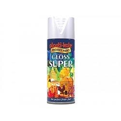 PlastiKote Gloss Super Spray White 400ml on Productcaster.