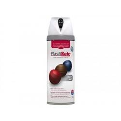 PlastiKote Twist & Spray Matt White 400ml on Productcaster.