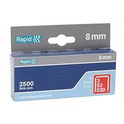 Rapid 53/8B 8mm Galvanised Staples (Box 2500) on Productcaster.