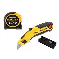 STANLEY FatMax Triple Pack - Tape, Retractable Knife and Blades on Productcaster.