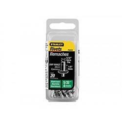 STANLEY 1-PAA62 Aluminium Rivets Short 5x3mm Pack of 15 on Productcaster.