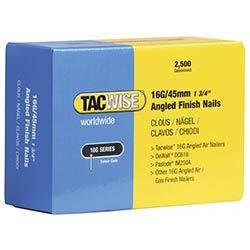 Tacwise 16G Angled Finish Nails63mm for DC618K (Pack 2500) on Productcaster.