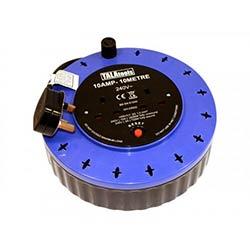 TALAtools Small Cable Reel 220V 2-Socket 10m on Productcaster.