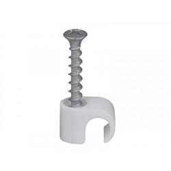 Tillex Screw Clip Round 10-14 White PH2x40mm Box 100 on Productcaster.