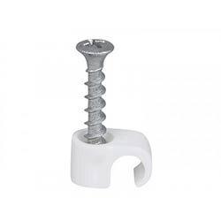 Tillex Screw Clip Round 8-12 White PH2x33mm Box 100 on Productcaster.