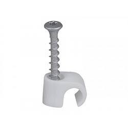 Tillex Screw Clip Round 10-14 White TX20x33mm Box 100 on Productcaster.