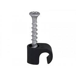 Tillex Screw Clip Round 10-14 Black TX20x33mm Box 100 on Productcaster.