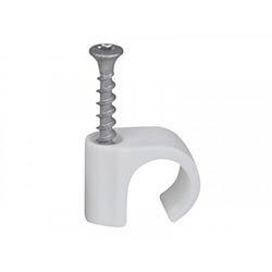 Tillex Screw Clip Round 18-22 White TX20x40mm Box 50 on Productcaster.