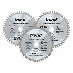 Trend CraftPro Plunge Saw Blade 160x20mmx24T/48T (Pack 3) on Productcaster.