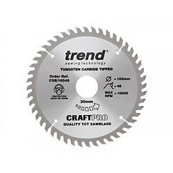 Trend CSB/16548 CraftPro Saw Blade 165x30mmx48T on Productcaster.