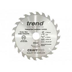 Trend CSB/19024TC CraftPro Cordless Saw Blade 190x30mmx24T on Productcaster.